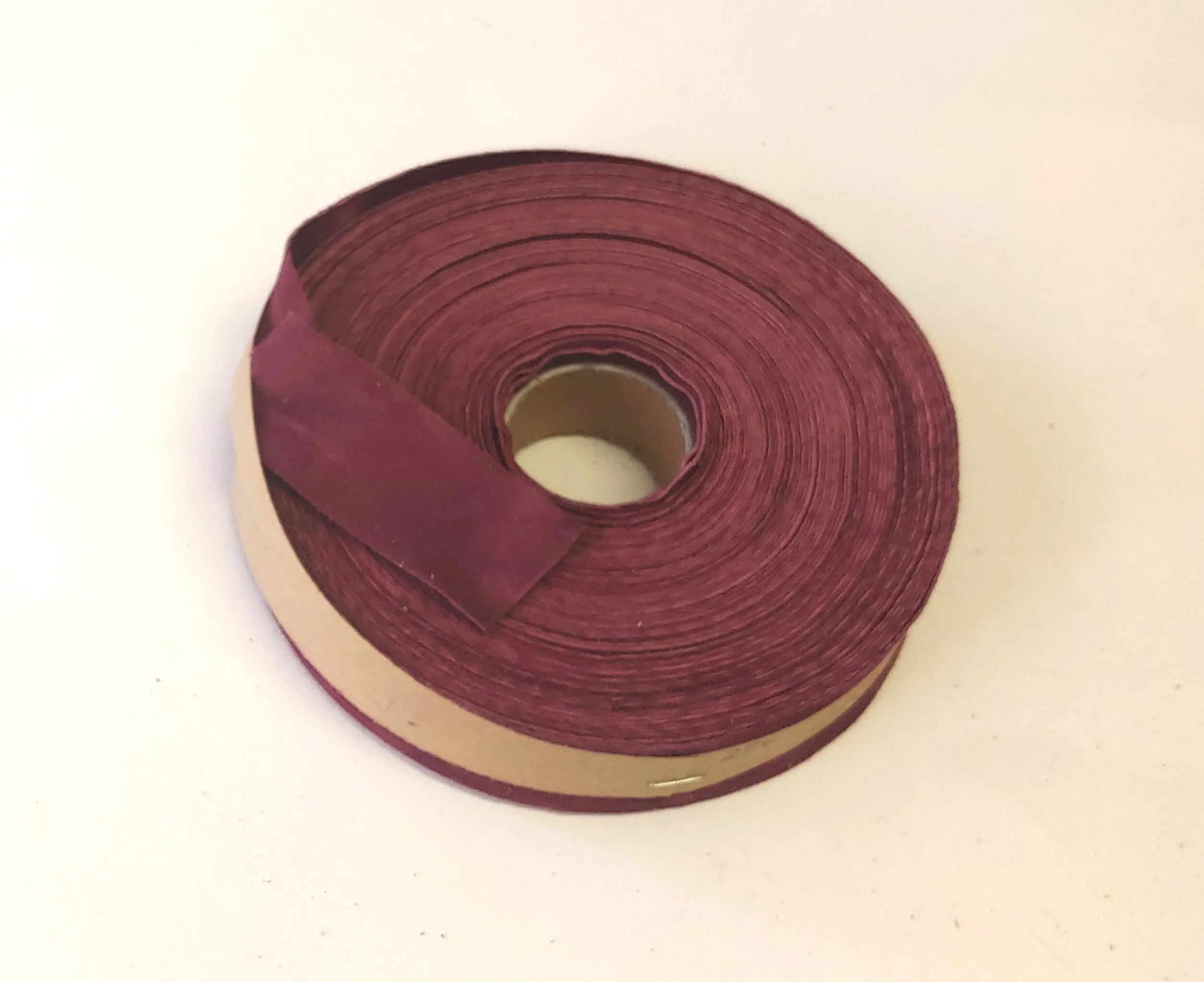 1-1/4" Flat Mauve Goat Suede Leather Stripping 1250NKA (3 YDS) binding, leather tape