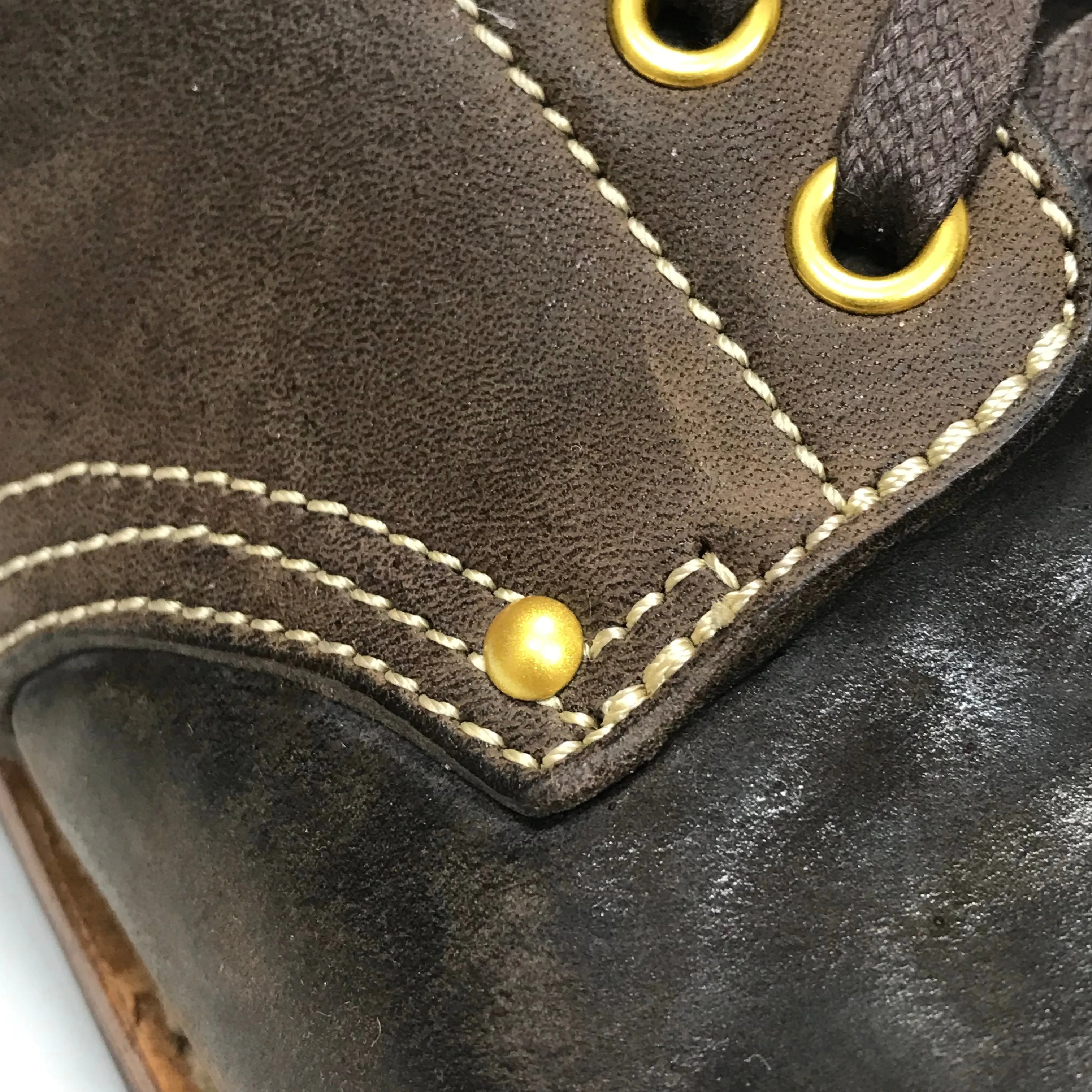 [10] Visvim 18AW Brigadier Boots Mid Folk Leather Dk Brown