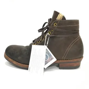 [10] Visvim 18AW Brigadier Boots Mid Folk Leather Dk Brown