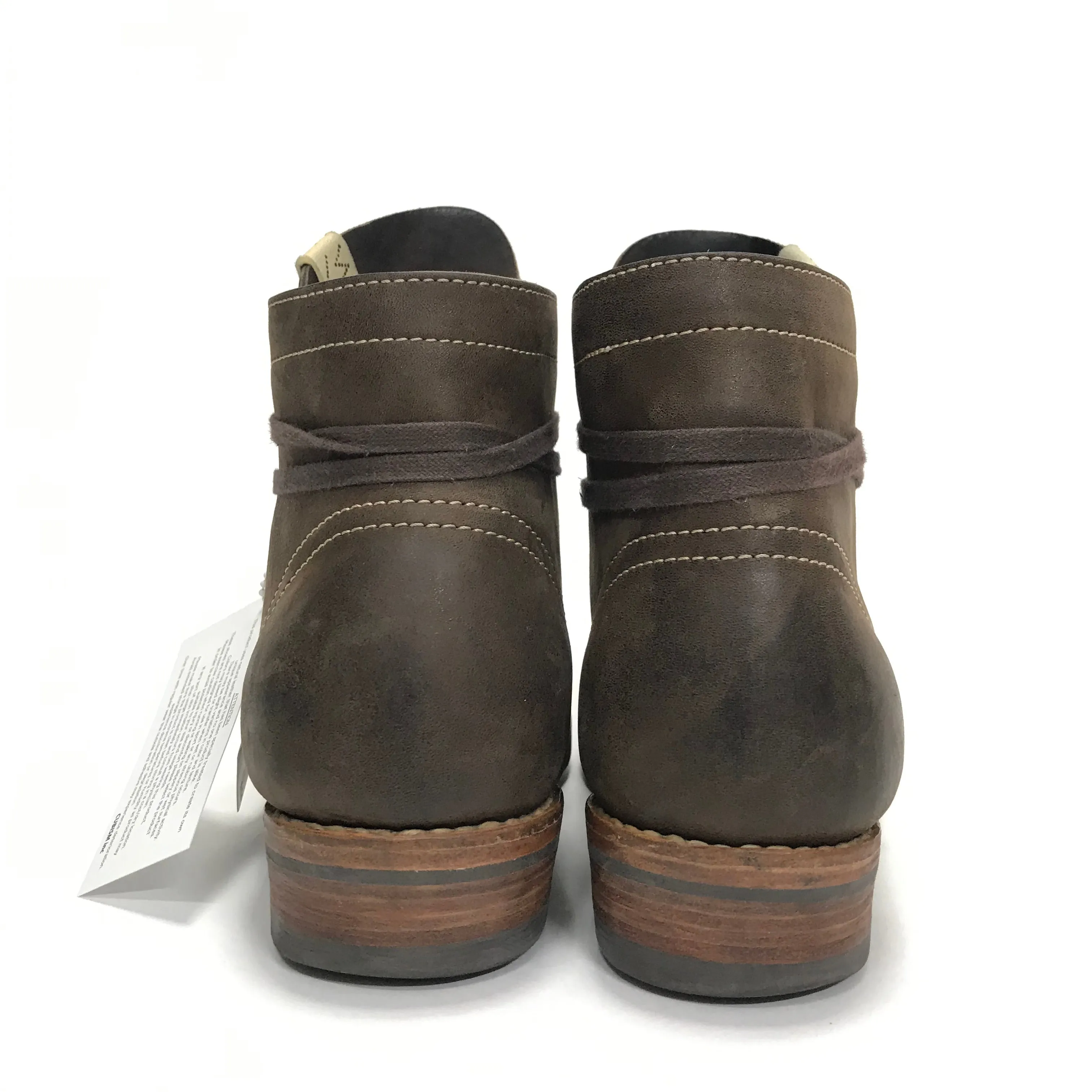 [10] Visvim 18AW Brigadier Boots Mid Folk Leather Dk Brown