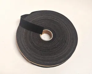 1" Flat, Calf Suede Stripping in Dark brown (5 YDS) 1000NP5 edge binding; top stitching leather trim tape