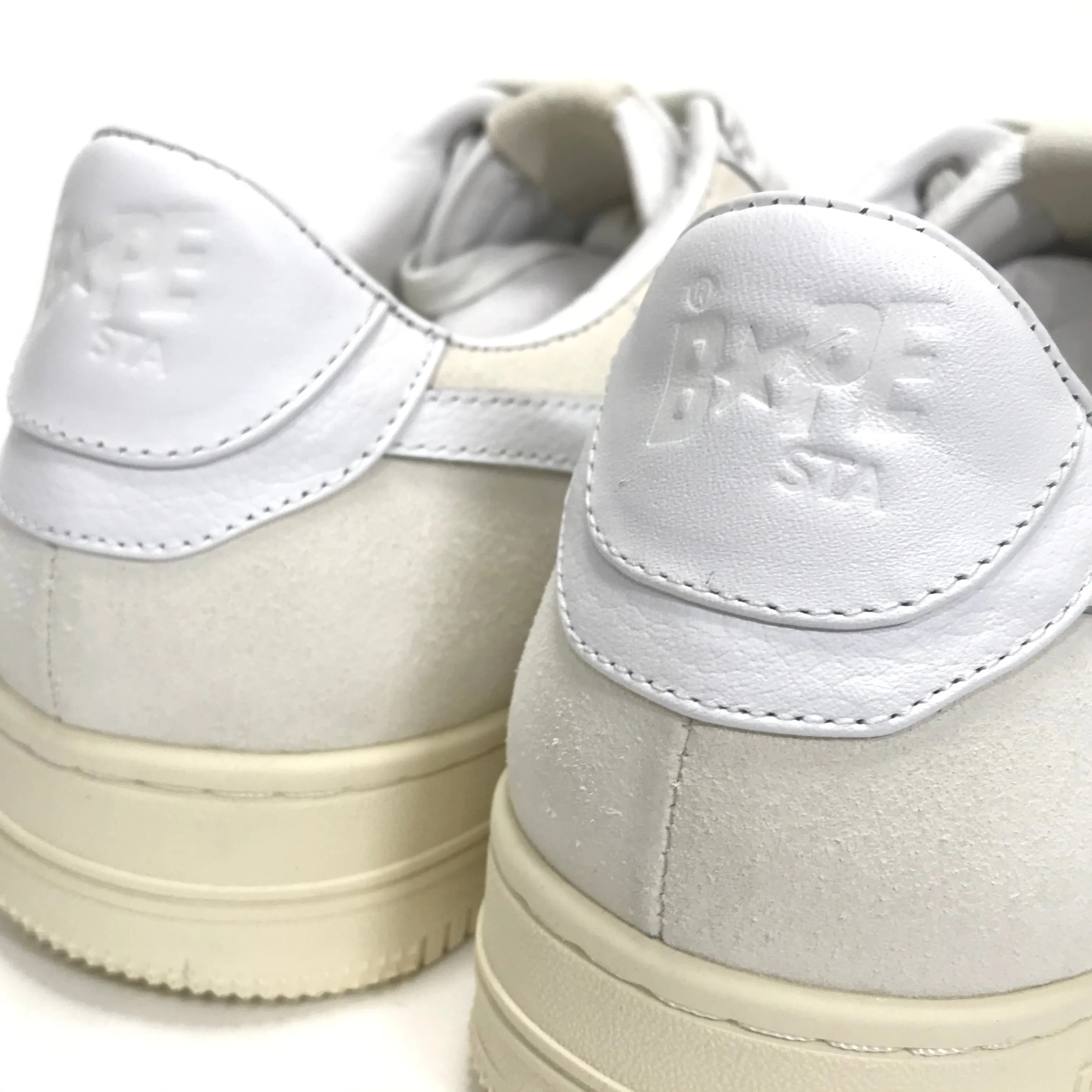 [9 or 10] DS! Bape Sta OG Leather / Suede White