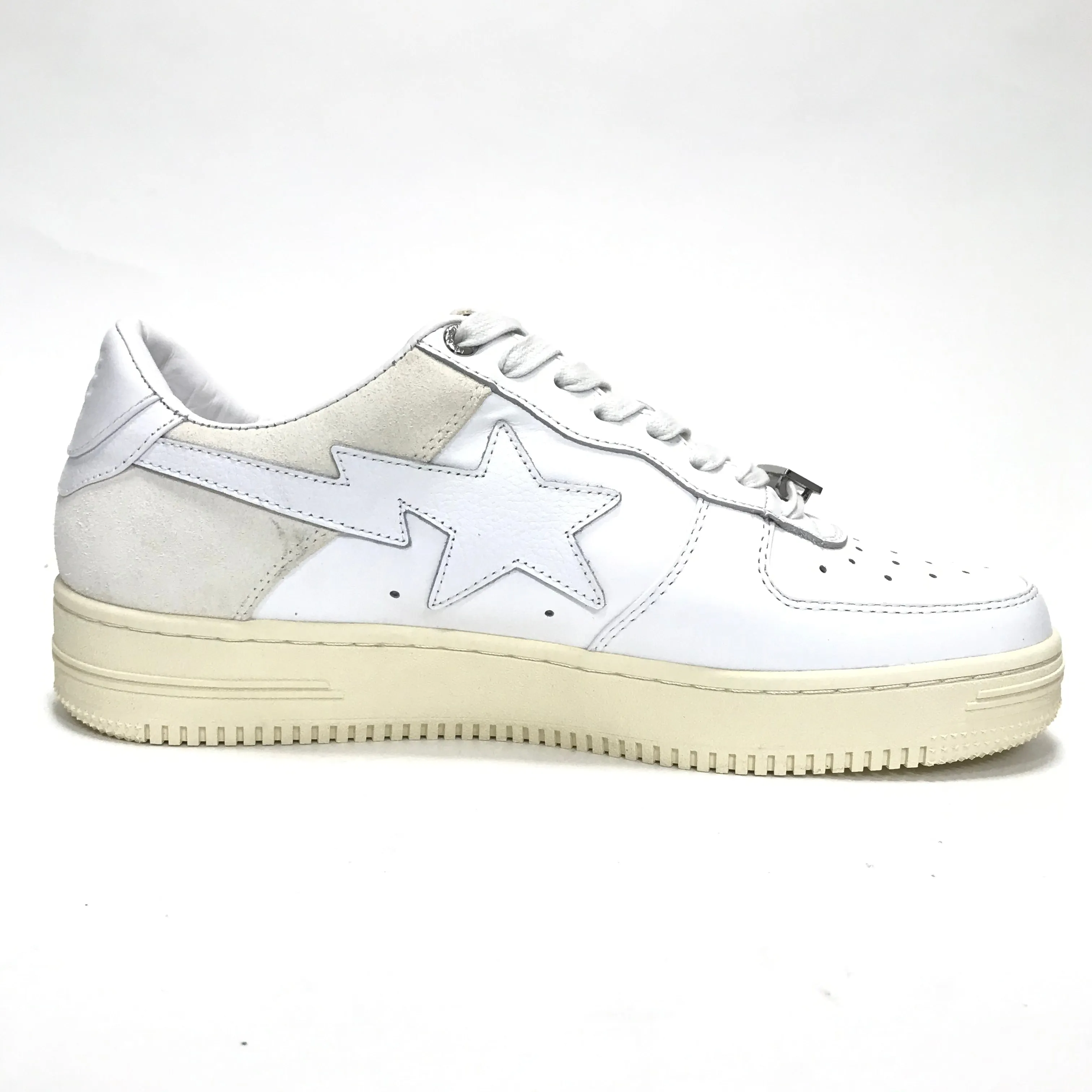 [9 or 10] DS! Bape Sta OG Leather / Suede White