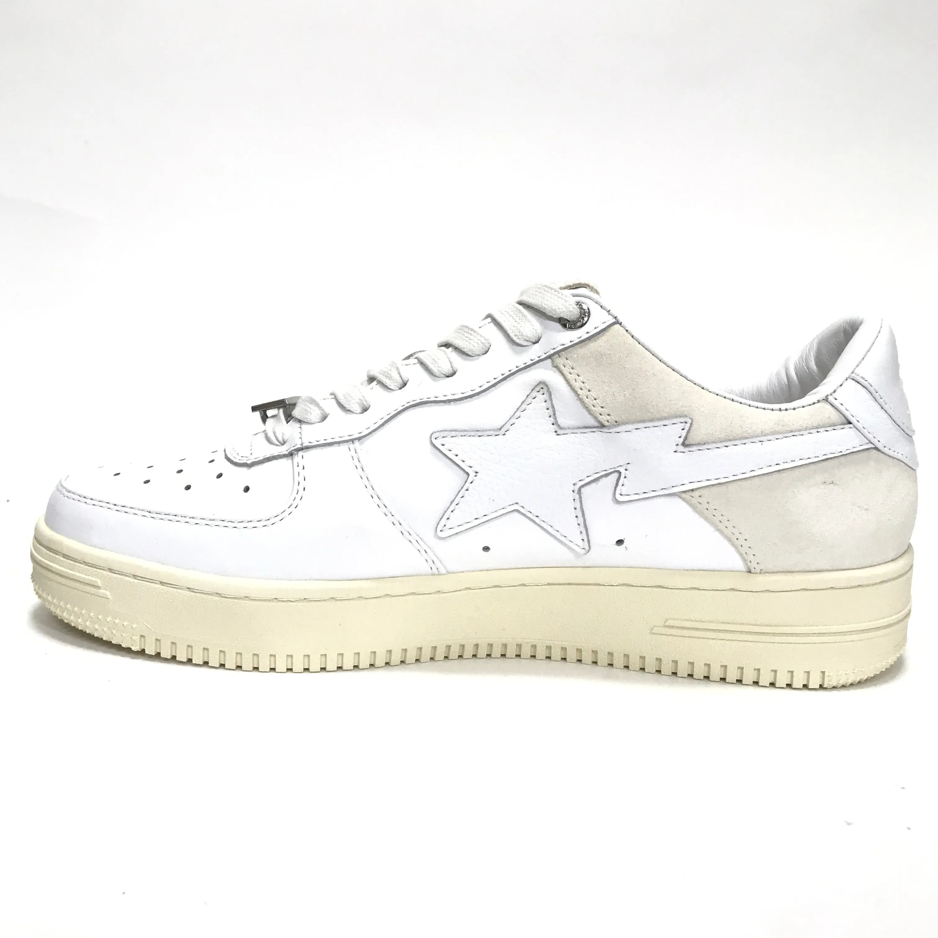 [9 or 10] DS! Bape Sta OG Leather / Suede White