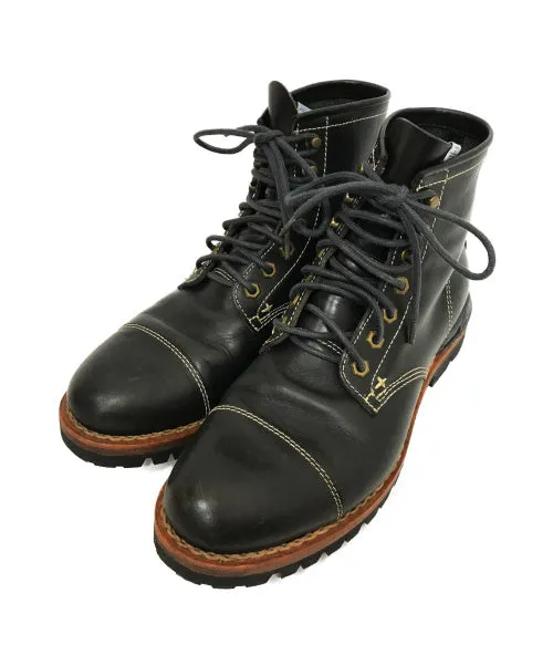 [9.5]  Visvim 11SS Virgil Cap Okie Boots Folk Black