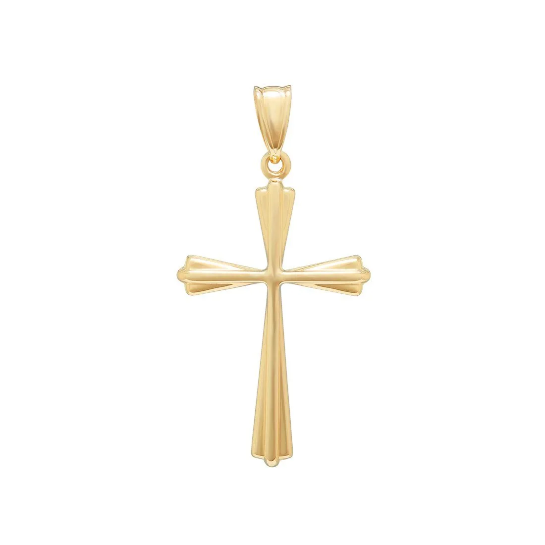 9ct Yellow Gold Fancy Cross Pendant