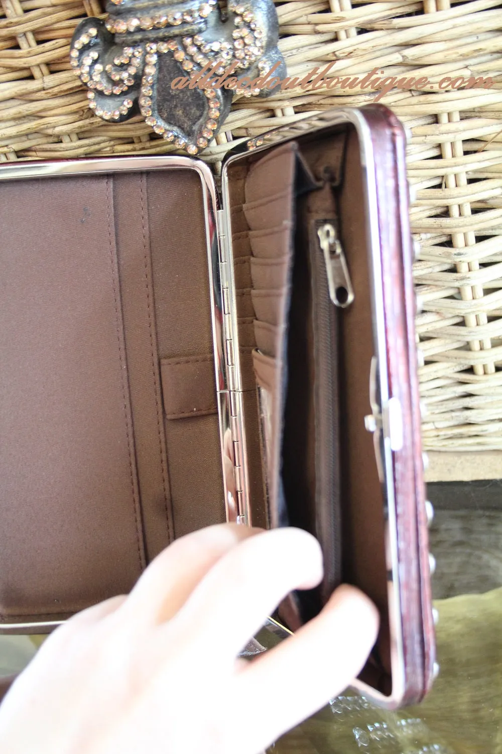 ADO | Bling Bronze Clutch Wallet