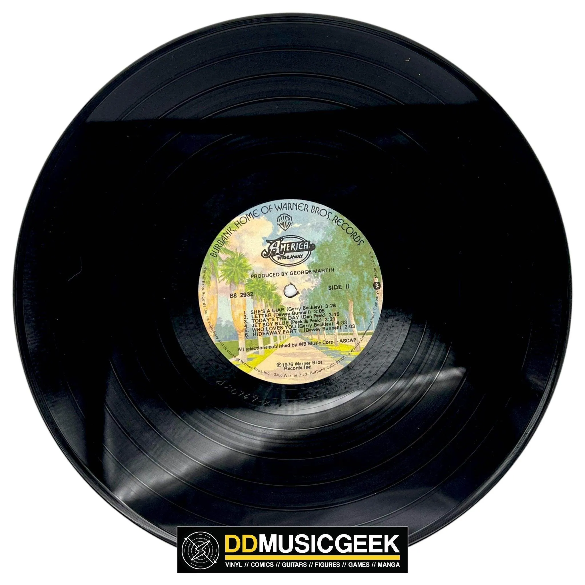 America : Hideaway (LP, Album, Mon)