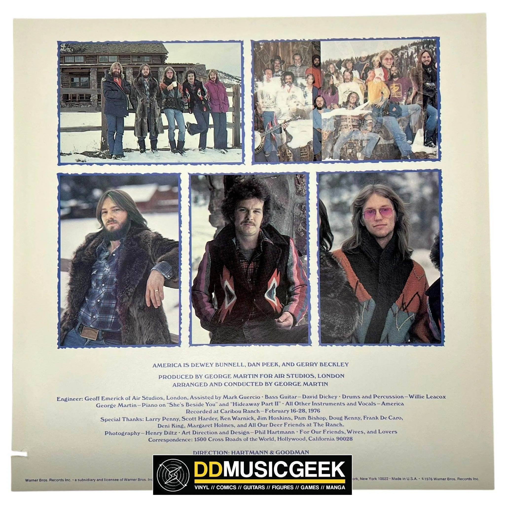 America : Hideaway (LP, Album, Mon)
