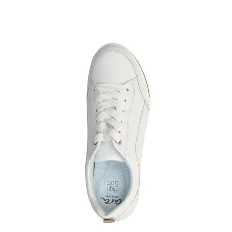 ARA REDMOND WHITE LEATHER SNEAKER