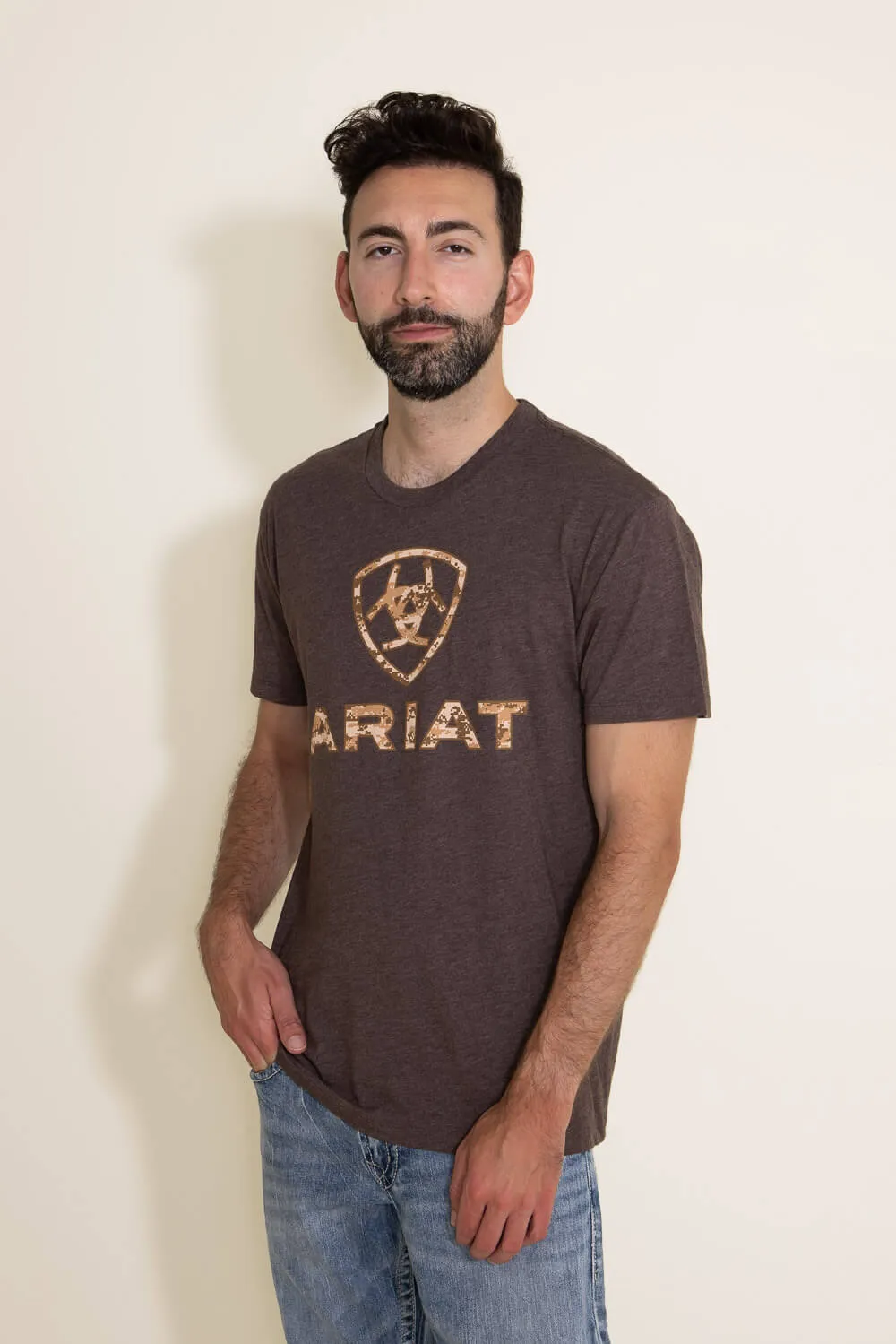 Ariat Liberty USA Digi Camo T-Shirt for Men in Brown | 10027515-BROWN