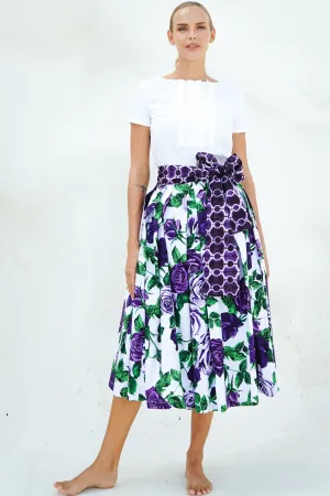 Aster Skirt Midi Length Poplin (Charlotte Rose Big)