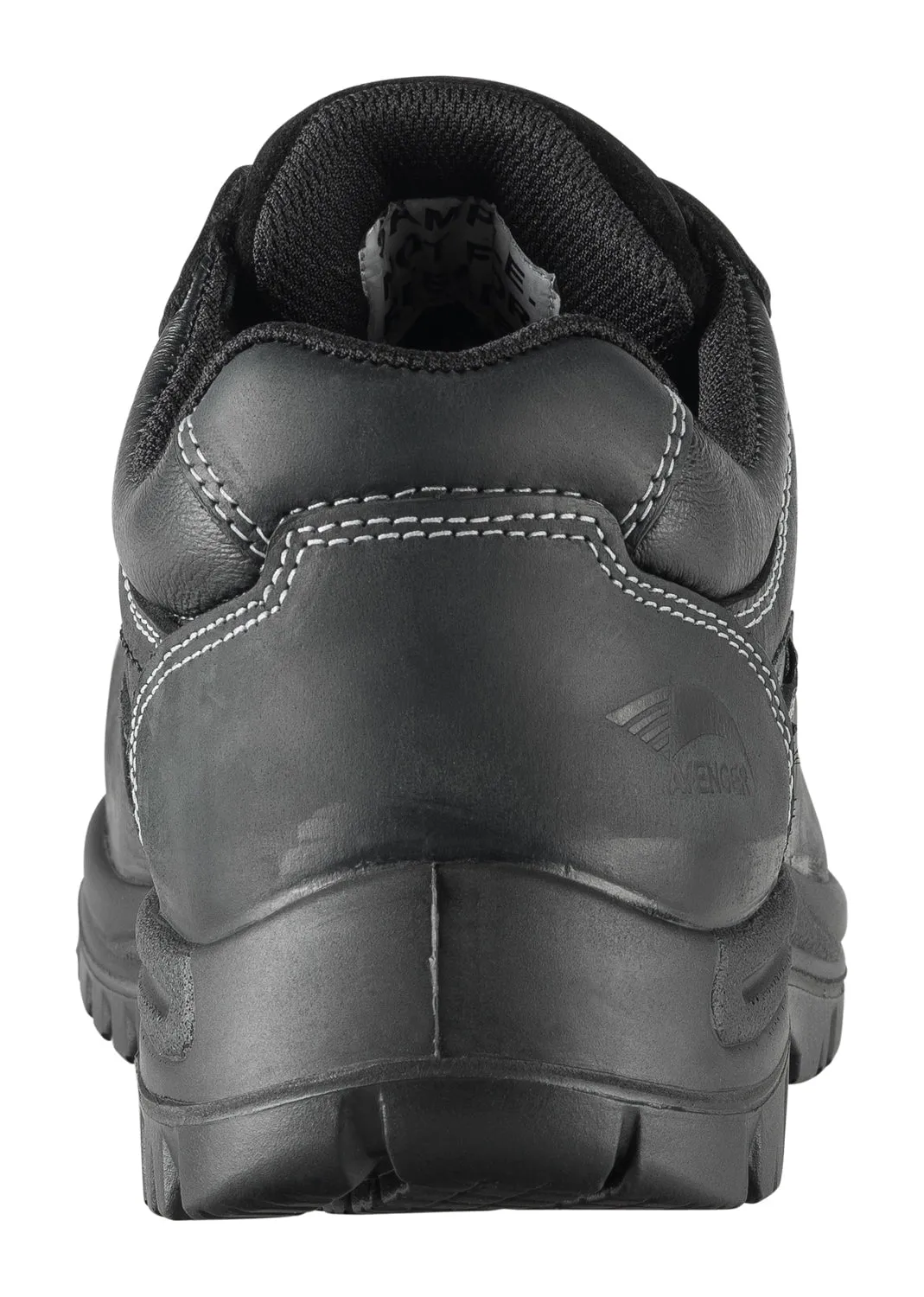 Avenger Mens Black Leather Comp Toe 7119 Oxford Work Shoes