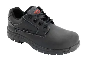 Avenger Mens Black Leather Comp Toe 7119 Oxford Work Shoes