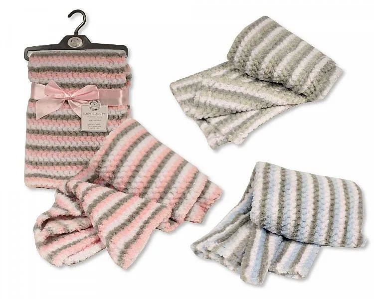 Baby Waffle Wrap with Stripe Print BW-112-1057