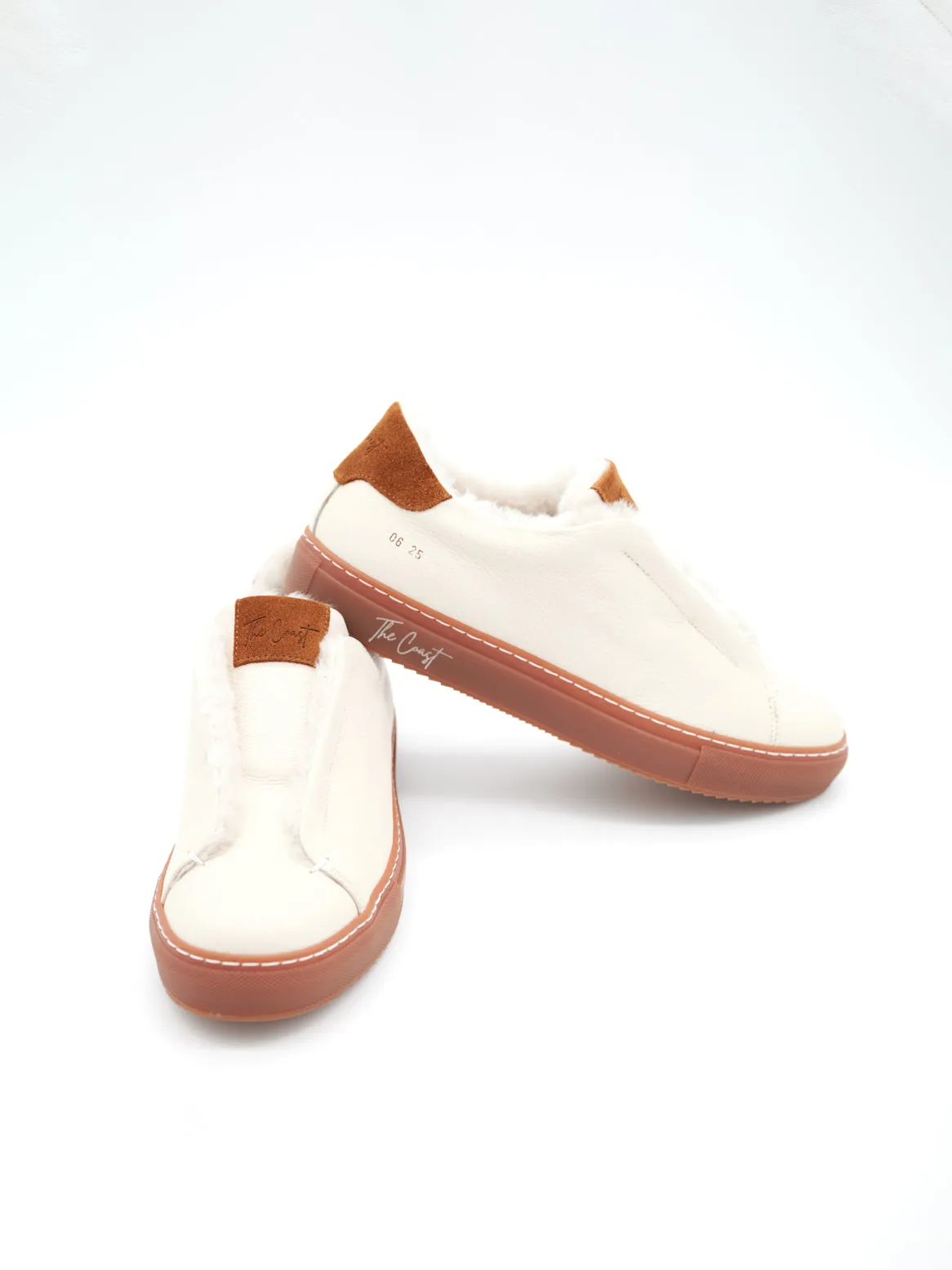 Beni Slip In in Cream Leather
