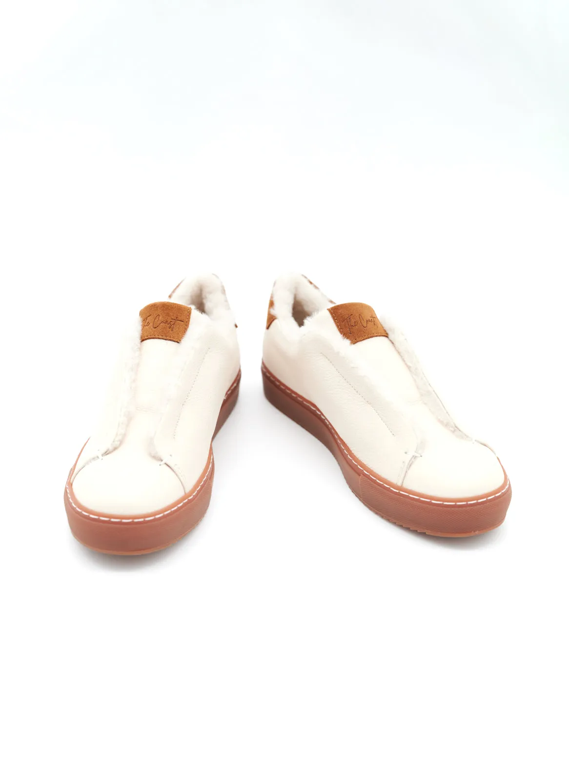 Beni Slip In in Cream Leather