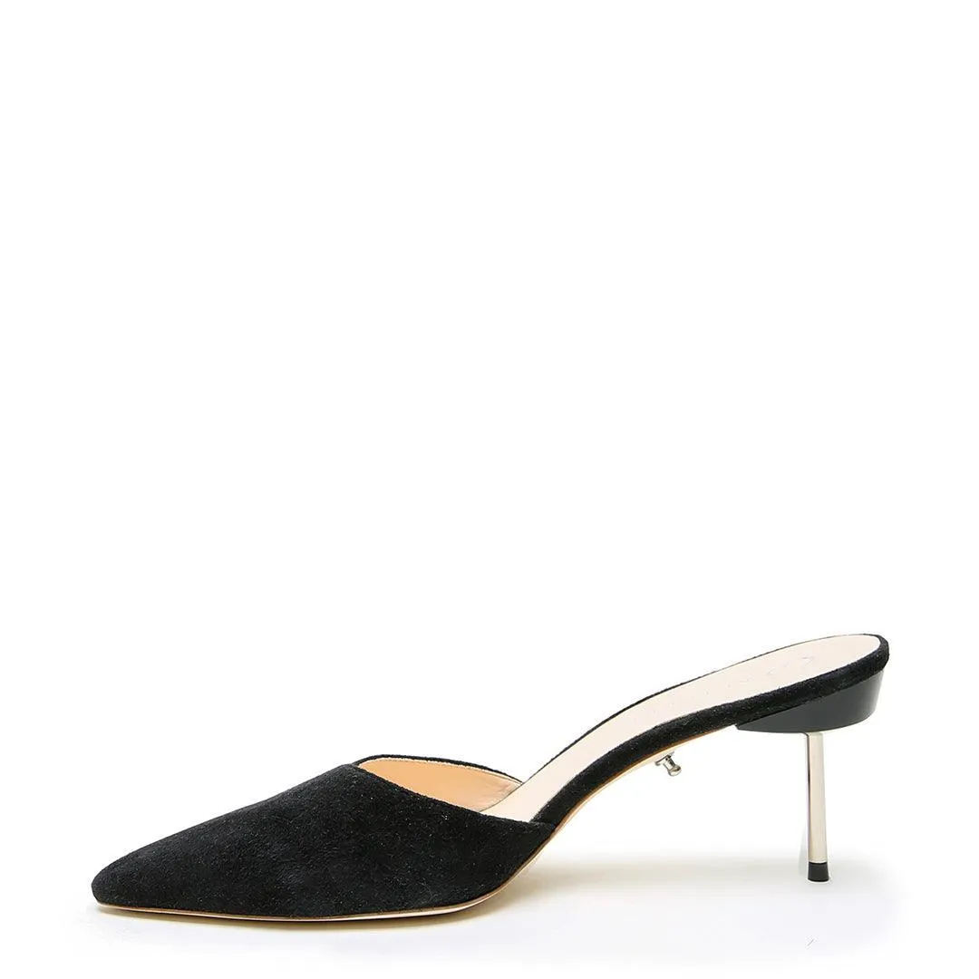 Black Suede Stiletto