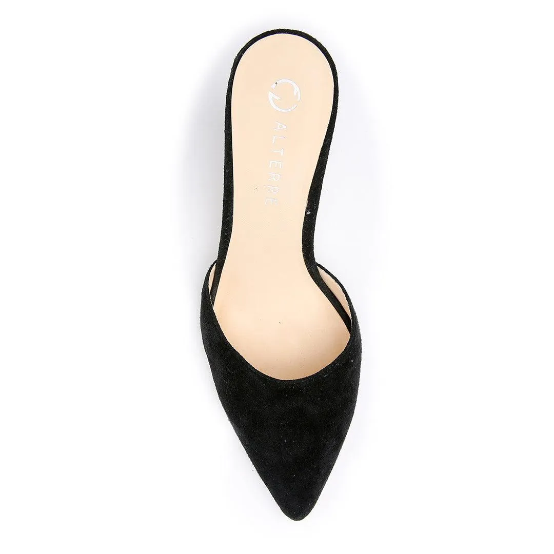 Black Suede Stiletto