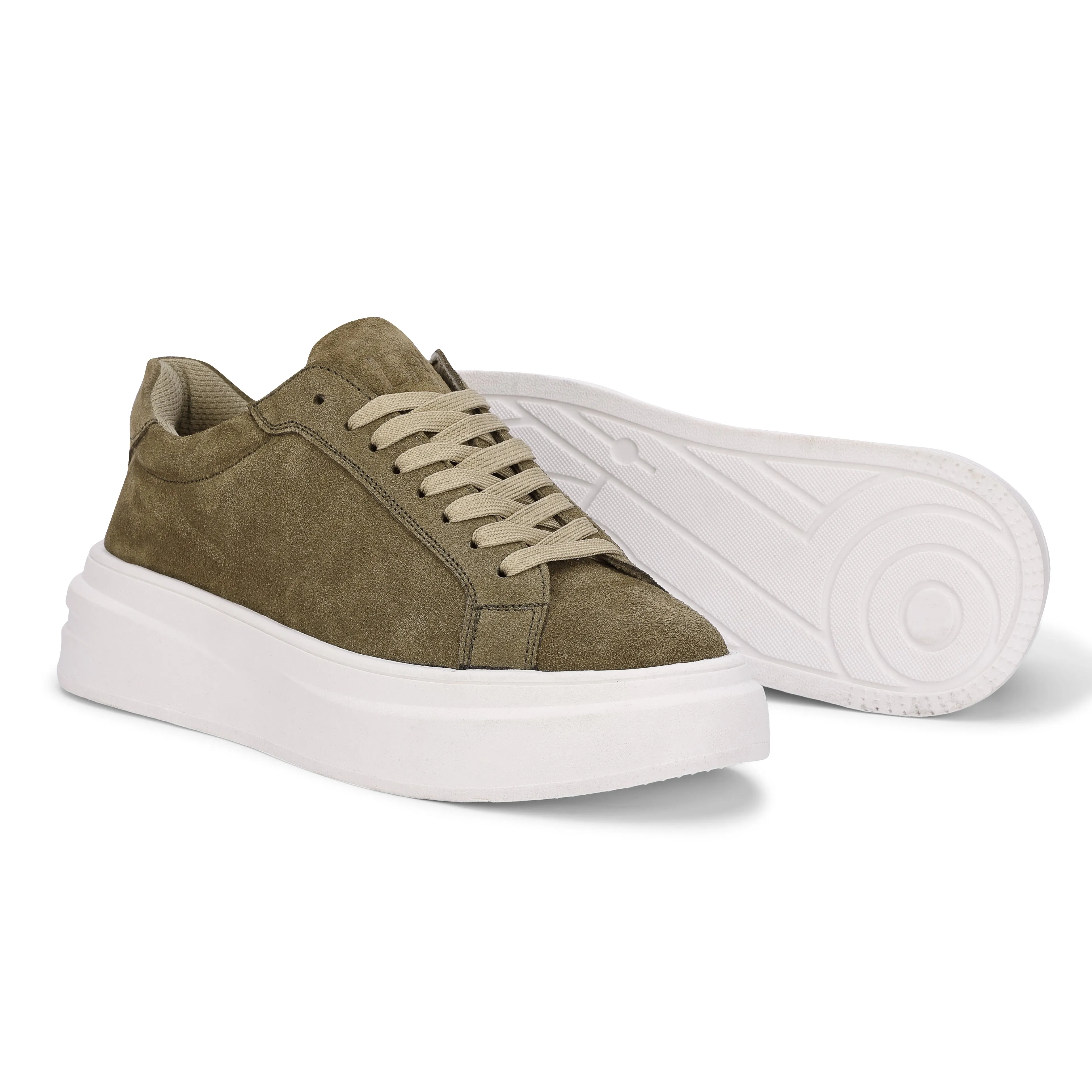 BlancPeak | Plain Khaki Sneakers