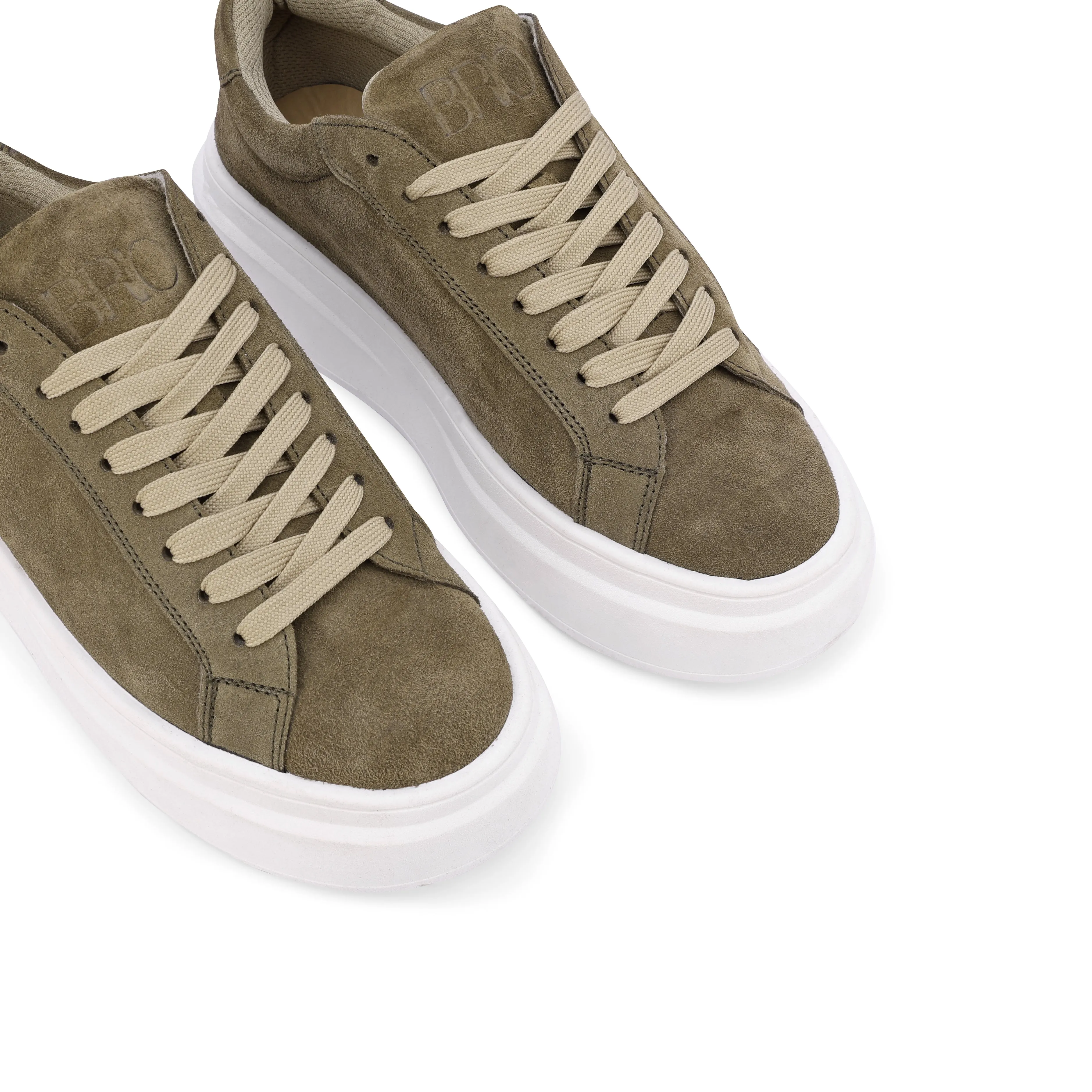 BlancPeak | Plain Khaki Sneakers