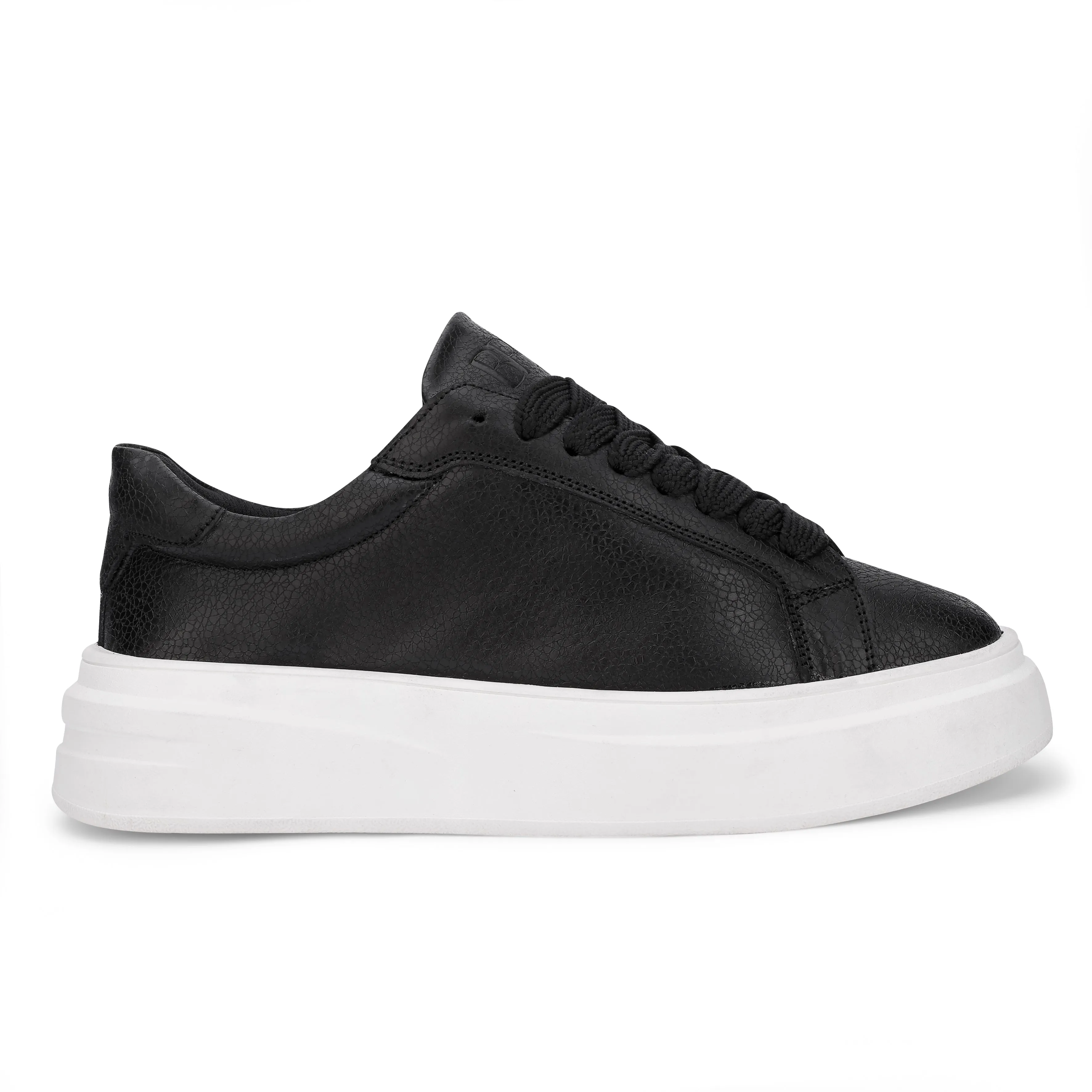 BlancPeak | Printed Black Sneakers