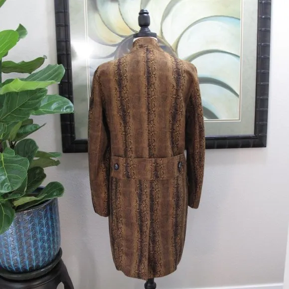 BLANK NYC Faux Suede Animal Print Coat NWT