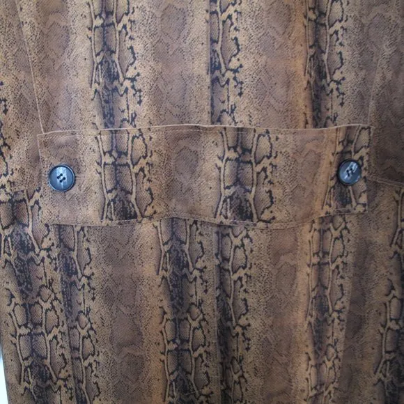 BLANK NYC Faux Suede Animal Print Coat NWT