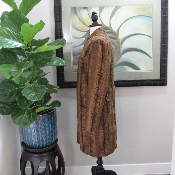 BLANK NYC Faux Suede Animal Print Coat NWT