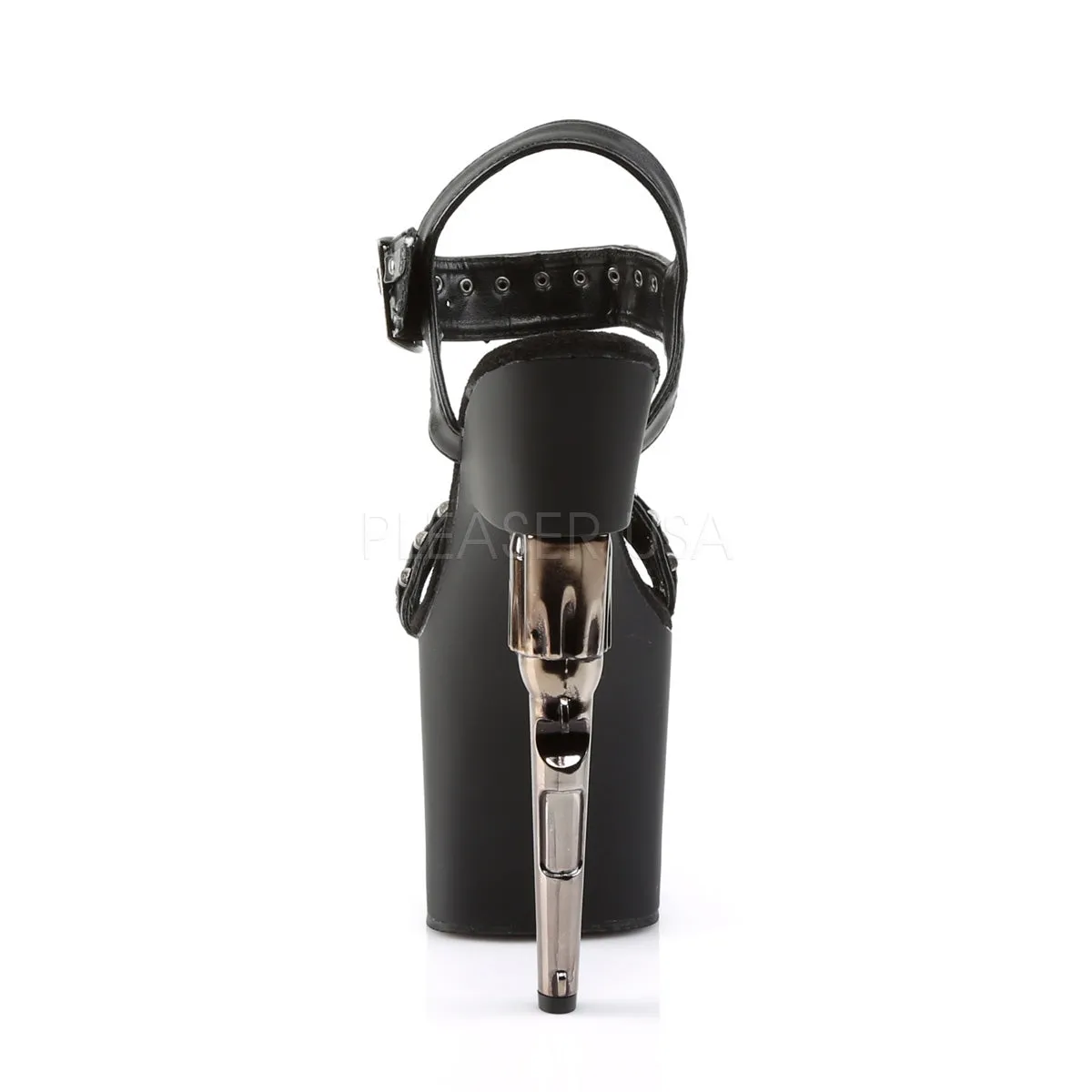 BONDGIRL-712  Black Faux Leather/Black Matte