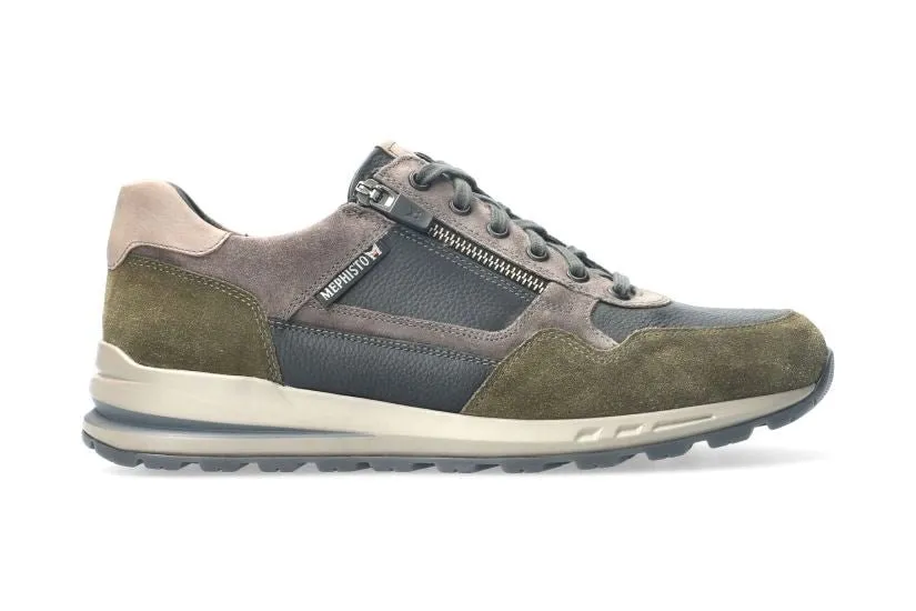 'Bradley' men's lace-up sneaker - green