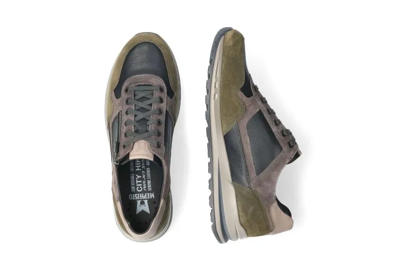 'Bradley' men's lace-up sneaker - green