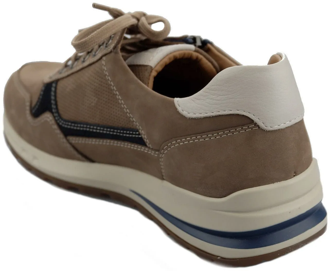 'Bradley' men's lace-up sneaker - Taupe