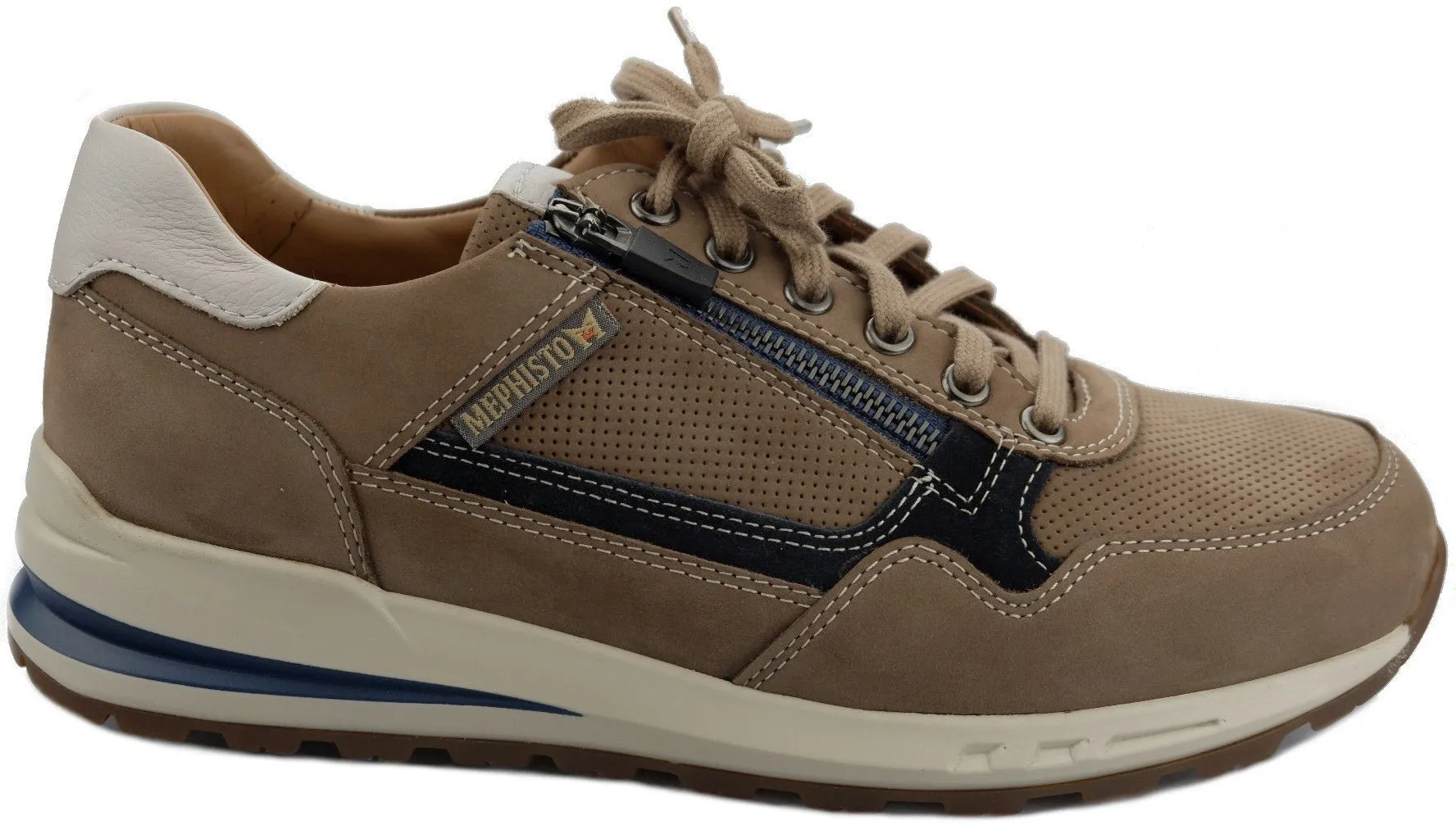 'Bradley' men's lace-up sneaker - Taupe