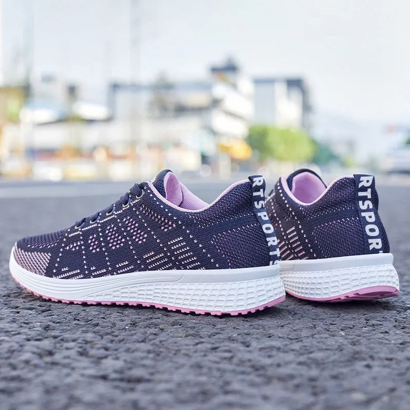 Breathable Soft Sneakers with Non-Slip Sole for Women's Sport Activities
