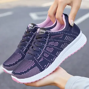 Breathable Soft Sneakers with Non-Slip Sole for Women's Sport Activities