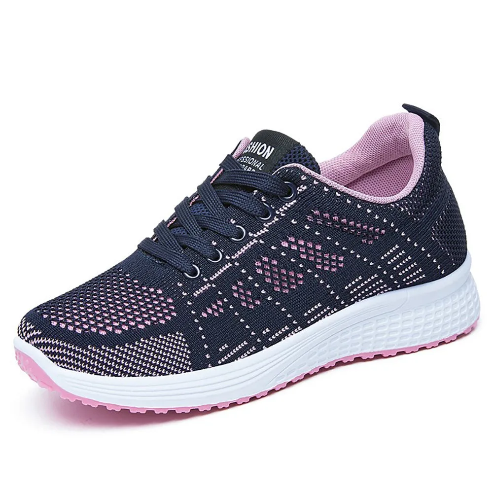 Breathable Soft Sneakers with Non-Slip Sole for Women's Sport Activities