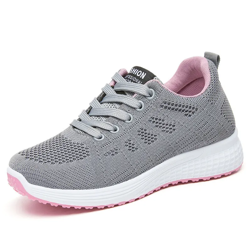 Breathable Soft Sneakers with Non-Slip Sole for Women's Sport Activities