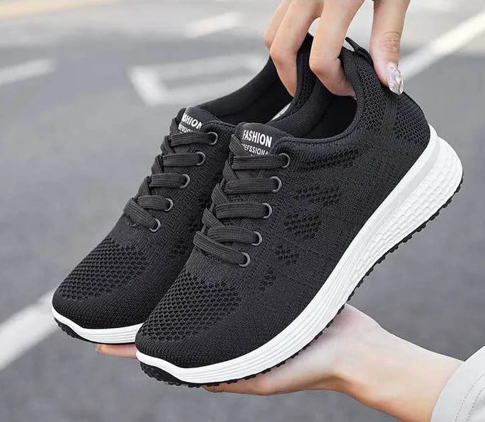 Breathable Soft Sneakers with Non-Slip Sole for Women's Sport Activities