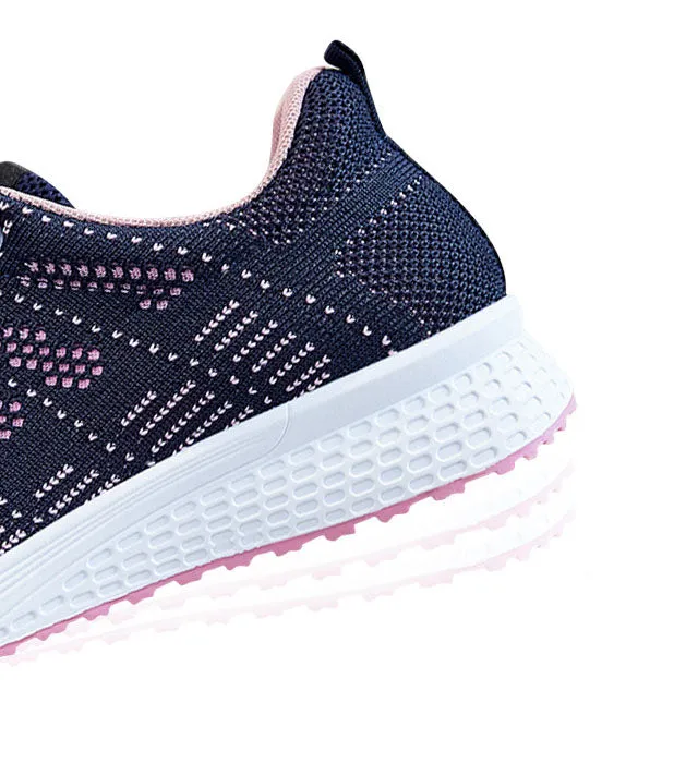 Breathable Soft Sneakers with Non-Slip Sole for Women's Sport Activities