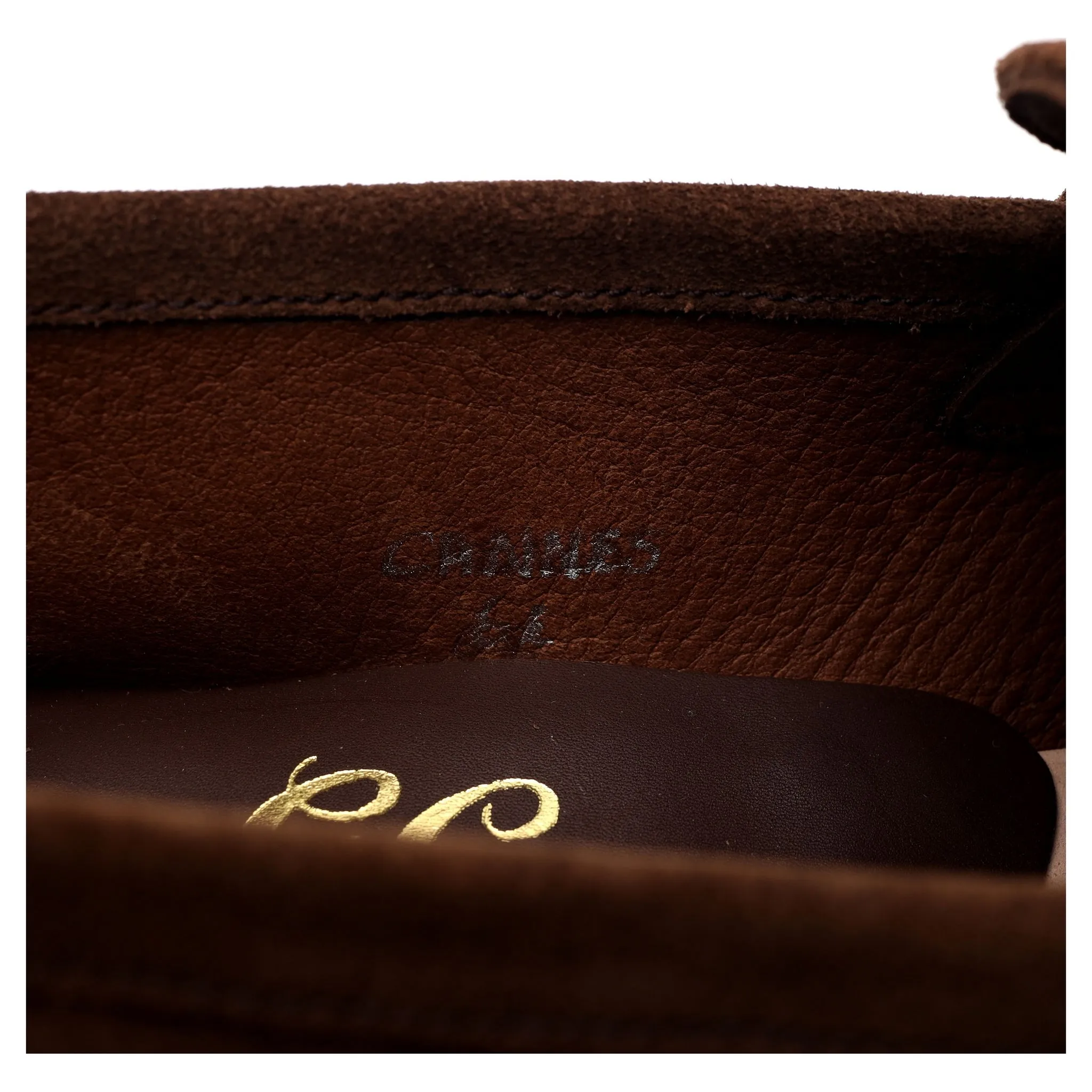 'Cannes' Brown Suede Split Toe Loafer UK 6 E