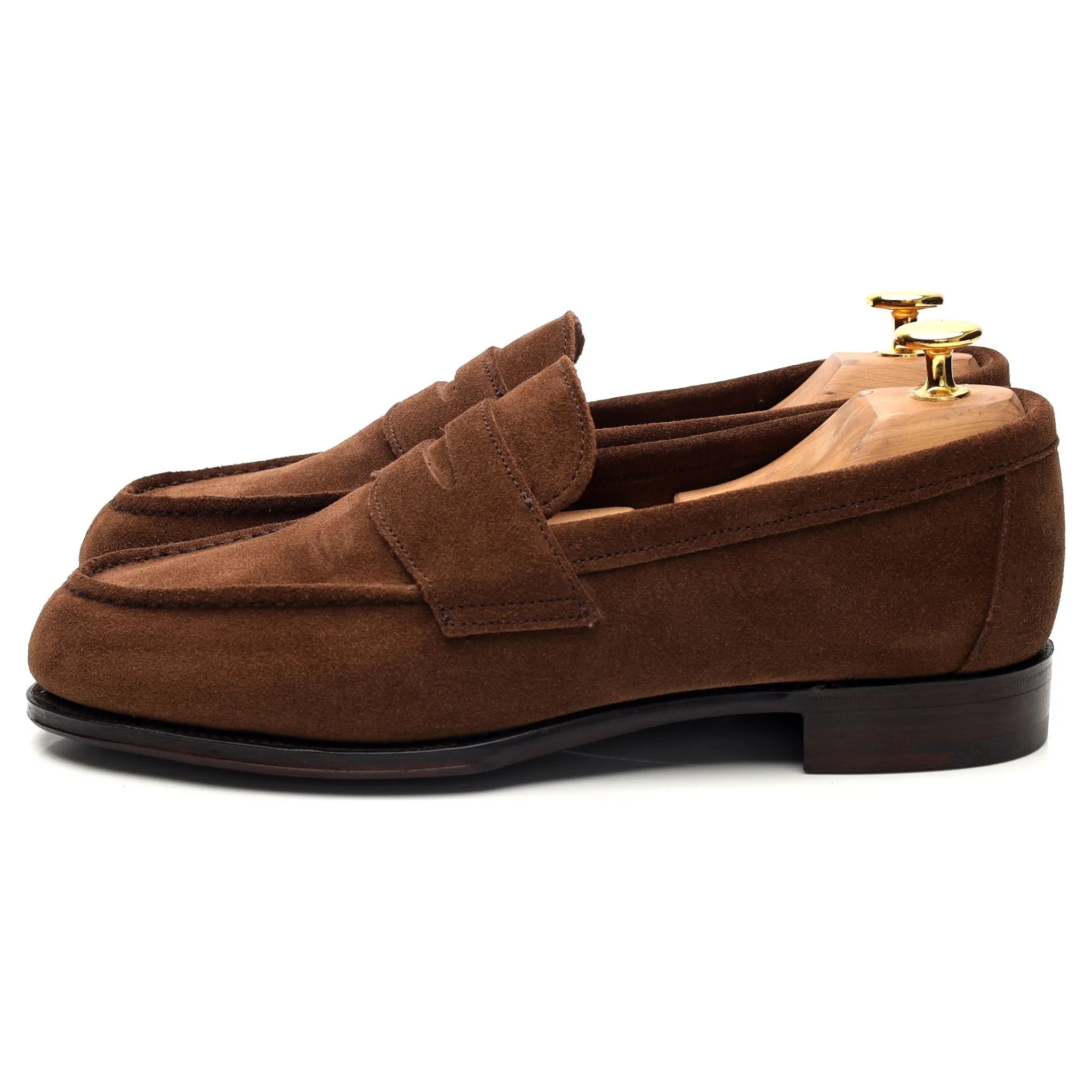 'Cannes' Brown Suede Split Toe Loafer UK 6 E