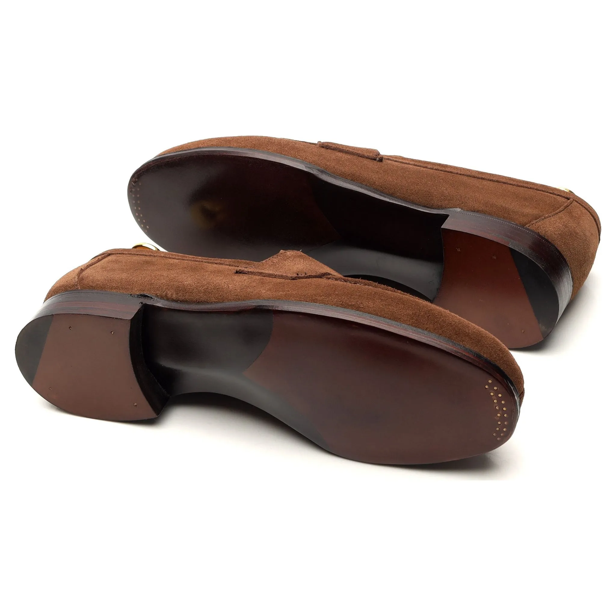 'Cannes' Brown Suede Split Toe Loafer UK 6 E