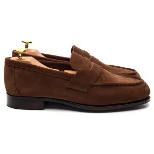 'Cannes' Brown Suede Split Toe Loafer UK 6 E