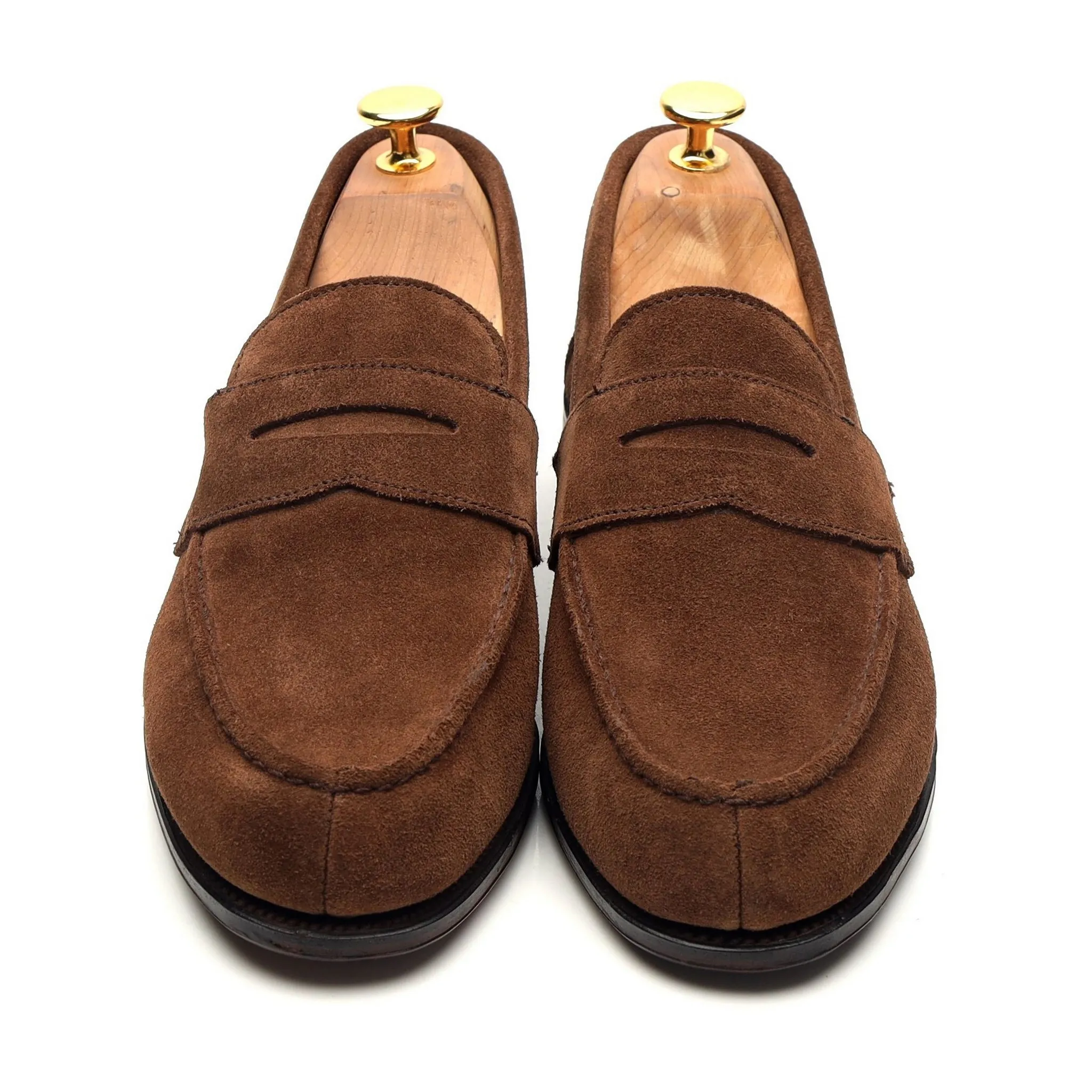 'Cannes' Brown Suede Split Toe Loafer UK 6 E