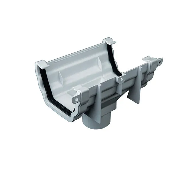 Cascade Gutter Running Outlet White