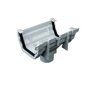 Cascade Gutter Running Outlet White