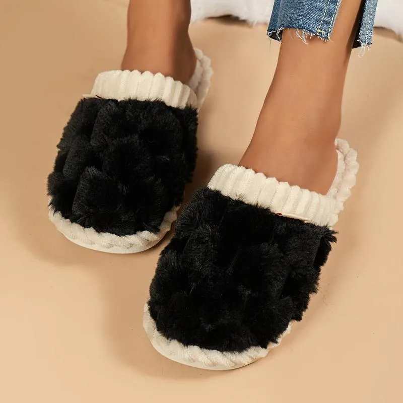 Celine | Cozy winter fuzzy slippers