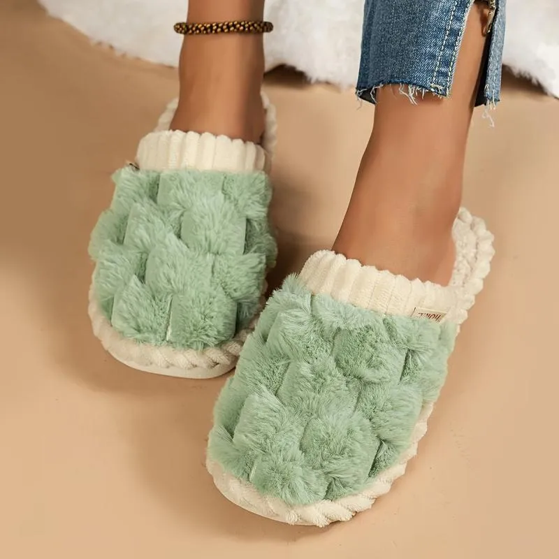 Celine | Cozy winter fuzzy slippers