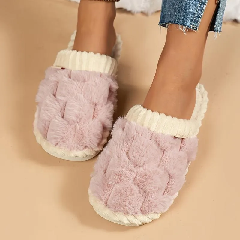 Celine | Cozy winter fuzzy slippers
